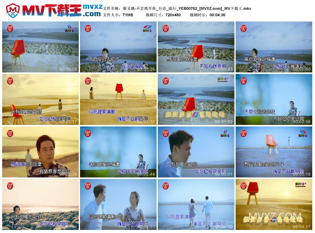 蔡义德-不甘离开你_台语_流行_YEB00762